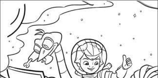 Miles from the future coloring book for kids to print