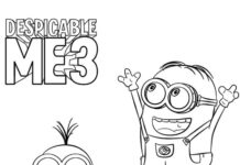 Printable Minions and Despicable Me 3 Coloring Book
