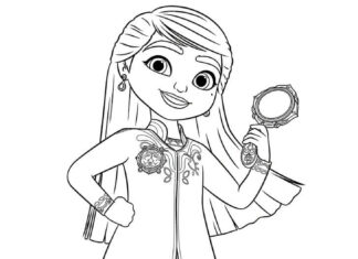 Mira the Court Detective coloring book from the fairy tale printable
