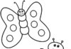 Pillangó és katicabogár nyomtatható színezőkönyv gyerekeknek