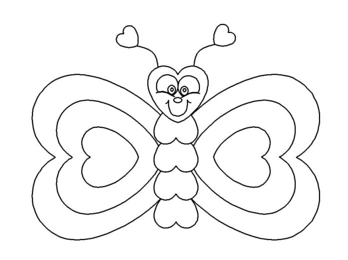 塗り絵 蝶が飛ぶを印刷する