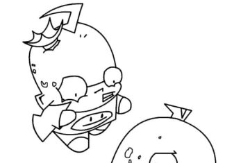Coloring book Invader of Zim for kids to print