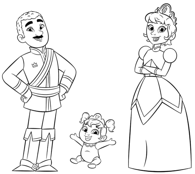 Nella The Princess Knight coloring book to print and online