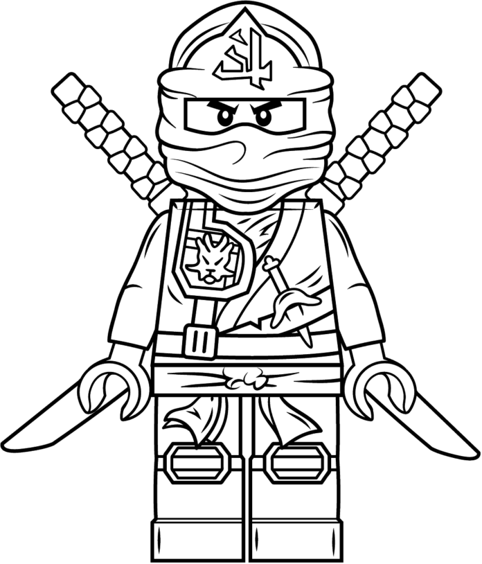 Ninja Lego Lloyd Zukin Robe malebog til udskrivning