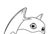 Omaľovánka Patamon s Digimonom na vytlačenie