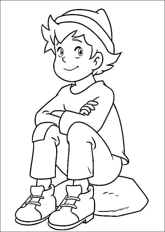 Printable Peter coloring book from Heidi's story