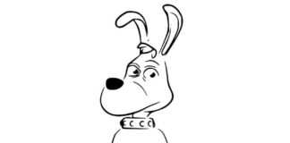 Coloring Book Dog from the cartoon Brain to print