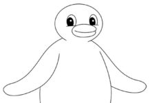 Pingu-Malbuch für Kinder zum Ausdrucken