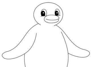 Livre de coloriage Pingu pour enfants à imprimer