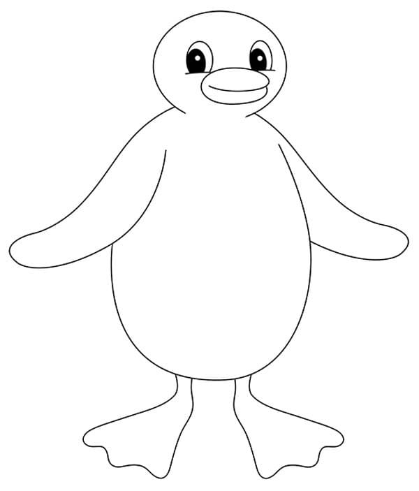 Libro di Pingu da colorare per bambini da stampare