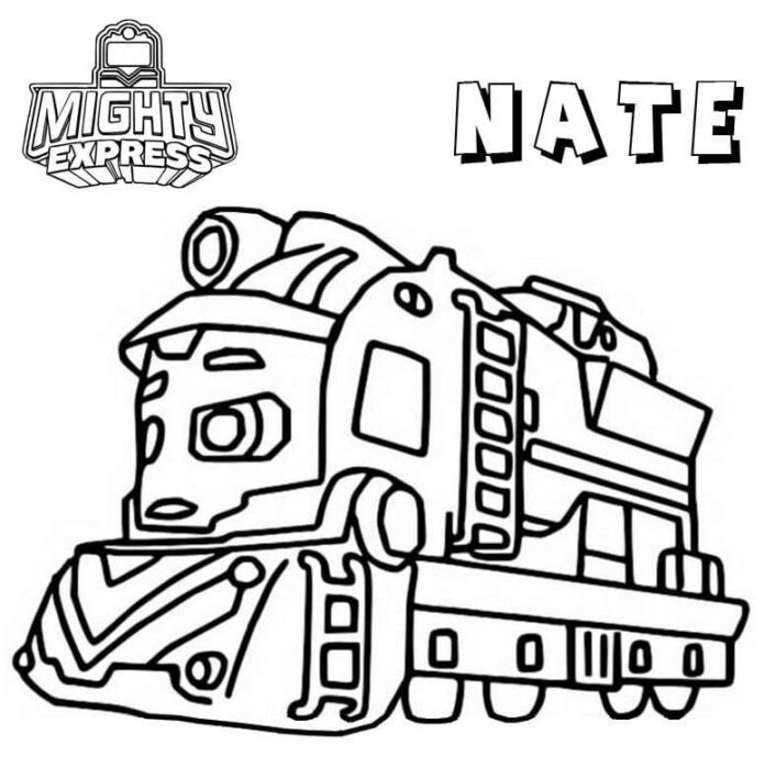 Printable Mighty Express Trains & Locomotives Coloring Book