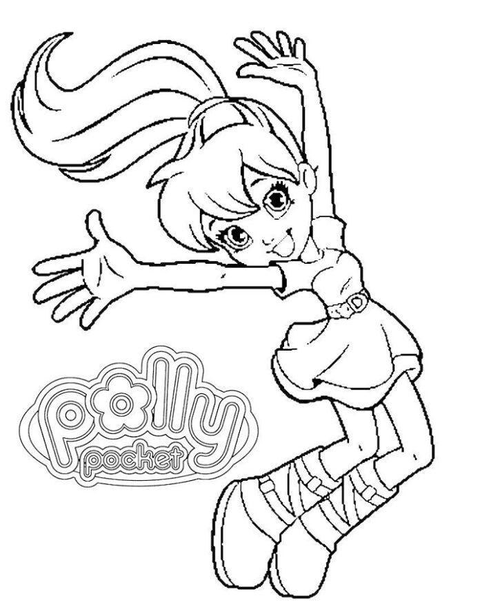 Polly Pocket coloring book for kids to print