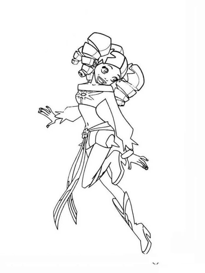 Nyomtatható Urie Girl karakter színező könyv