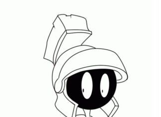 Printable Marvin the Martian Character Coloring Book