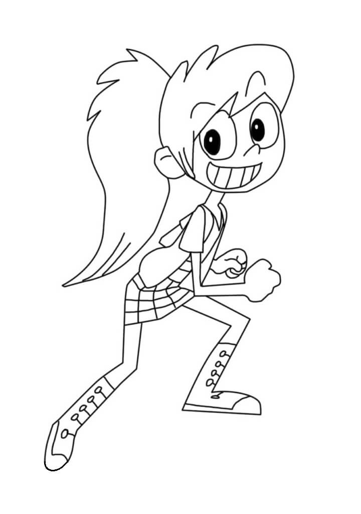 Coloring Book Character Mish from Chuck's Choice