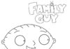 Nyomtatható színező könyv karakter Stewie Griffin Family Guy