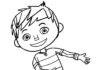 Printable Zack cartoon character coloring book