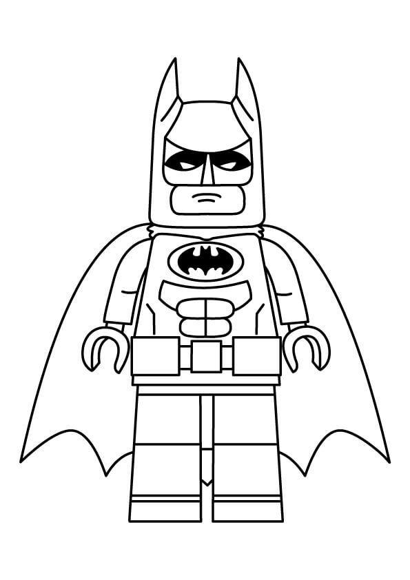 Lego batman figurer til udskrivning til farvelægning