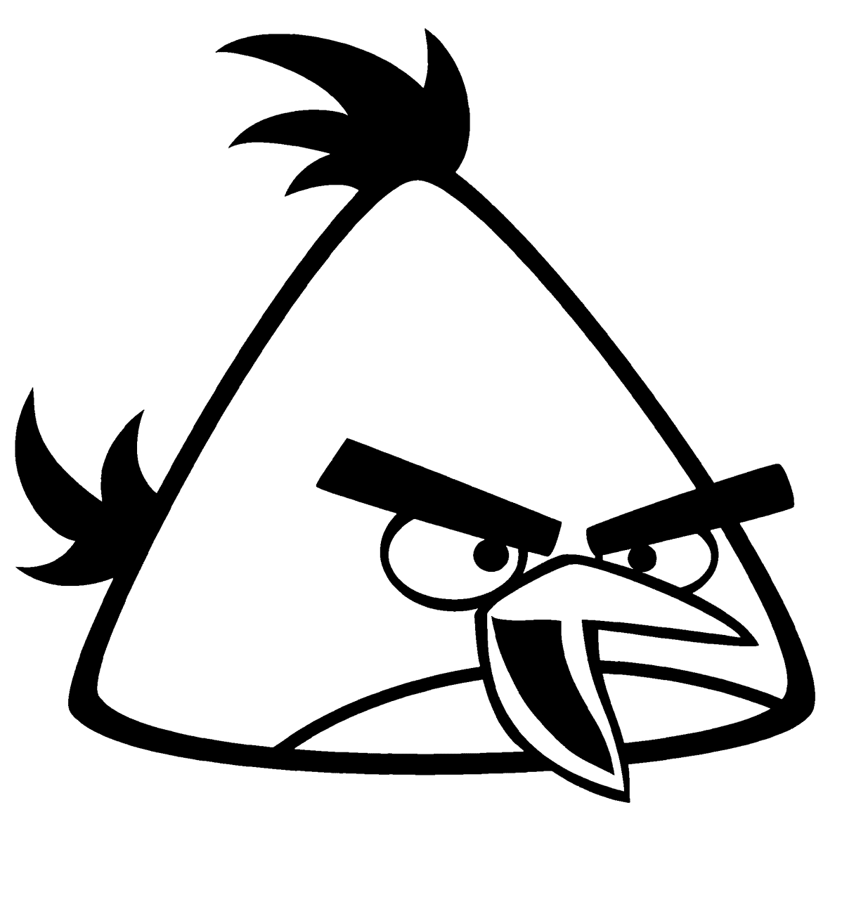 Angry Birds Malbuch zum Ausdrucken und Online Ausmalen