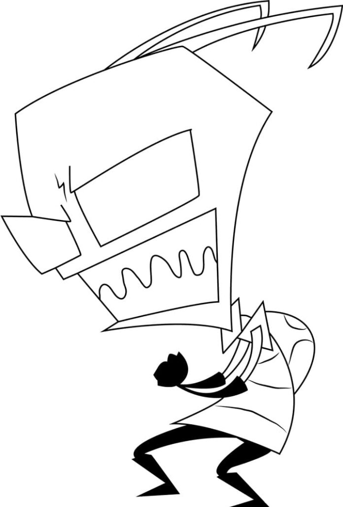 Coloring Book Character from Invader Zim to Print