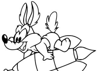 Färgbok med Looney Tunes-figurer för barn att skriva ut