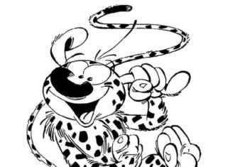 Printable Marsupilami Fairy Tale Character Coloring Book