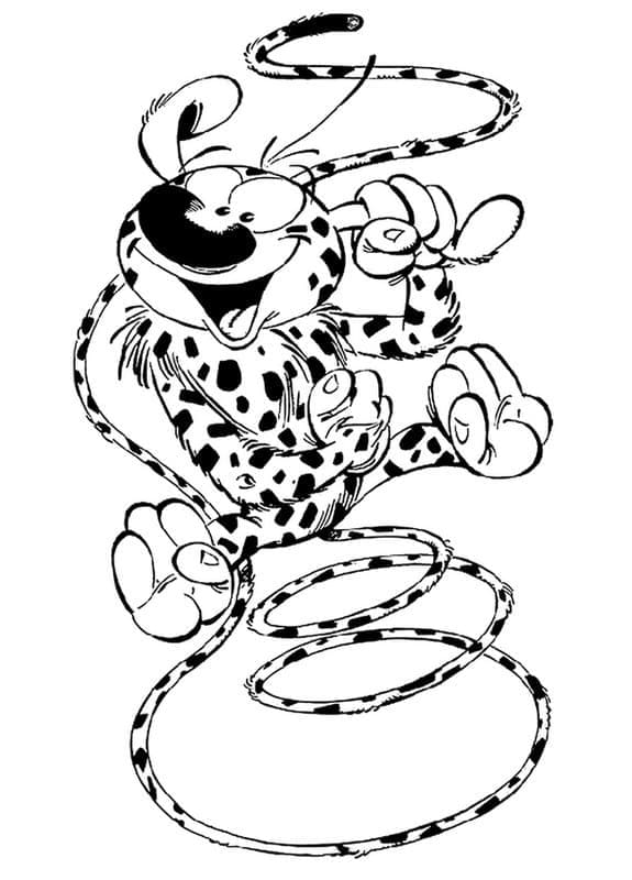 Printable Marsupilami Fairy Tale Character Coloring Book