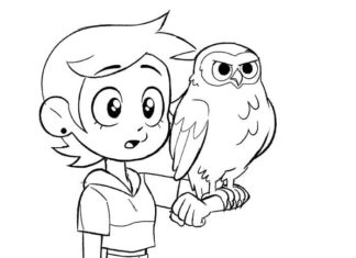 Omalovánky k vytisknutí Owl House Fairy Tale Character