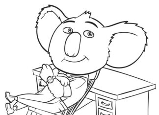 Coloring Book Character from the movie for kids to print