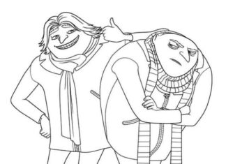 Despicable Me characters coloring book for kids to print