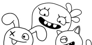 Coloring Book UglyDolls Characters for Kids to Print