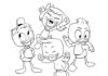 Livro para colorir caracteres Ducktales para imprimir