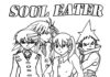 Libro para colorear de los personajes de Soul Eater para imprimir