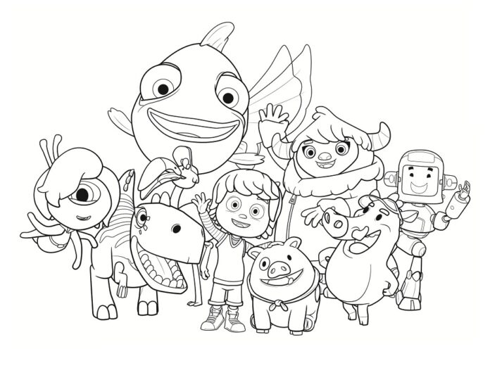 Printable Kazoops Fairy Tale Characters Coloring Book