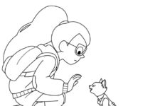 Coloring Book Fairy Tale Characters Train to Infinity Printable