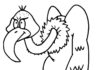 Libro da colorare online Uccello avvoltoio dei cartoni animati