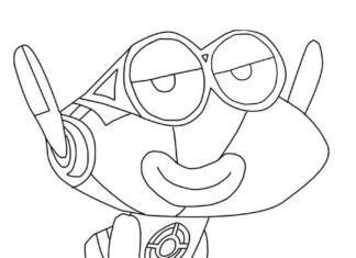 Coloring Book Robot UD from the cartoon