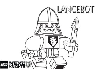 Omaľovánky Nexo Knights Lego na vytlačenie