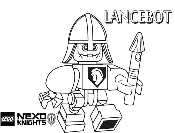 Livre à colorier imprimable Nexo Knights Lego