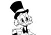 Scrooge McDuck fra Ducktales malebog til udskrivning