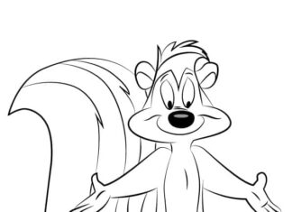 Pepe Le Pew Printable Coloring Pages
