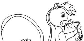 Skunk coloring book for kids to print