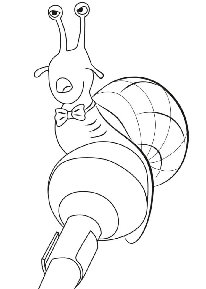 Livre de coloriage Snail Ray à imprimer