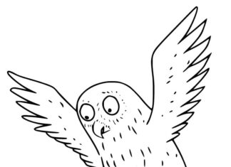 Omaľovánky Gruffalo Owl na vytlačenie
