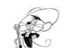 Speedy Gonzales coloring book play guitar printable