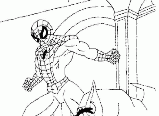 Spiderman och den gröna trollkarlen online målarbok