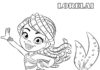 Malbuch Meerjungfrau Lorelai zum Ausdrucken