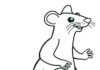Livre de coloriage en ligne Rat pour enfants