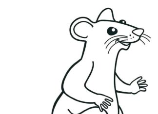 Libro da colorare online Rat per bambini
