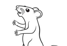 Online coloring book Rat on two legs from the fairy tale